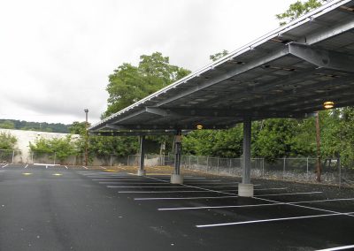 HDG Solar Canopy with Castellated Beam, 12’ Clearance, NJ, Gloria Solar