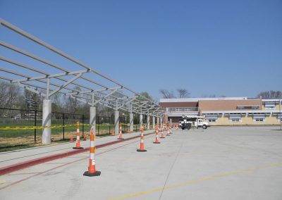 Perimeter Solar Canopy over School Bus Drop Off Area, Atkins and Stang